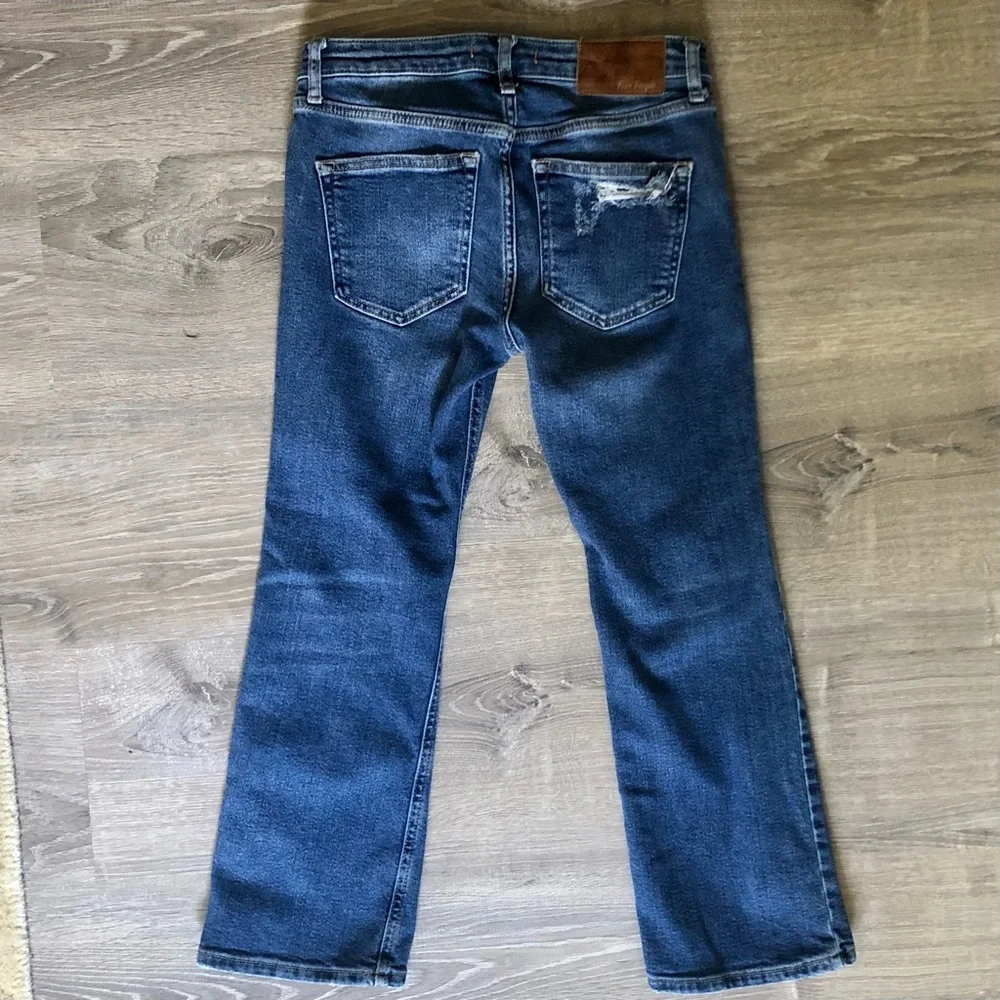 27 FREE PEOPLE Boot Cut, Flare, Cropped, Distressed, wide leg, 27 - Picture 6 of 11
